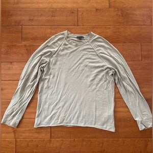 James Perse Standard Linen Tan Drop Shoulder Long Sleeve Size 2 (medium)